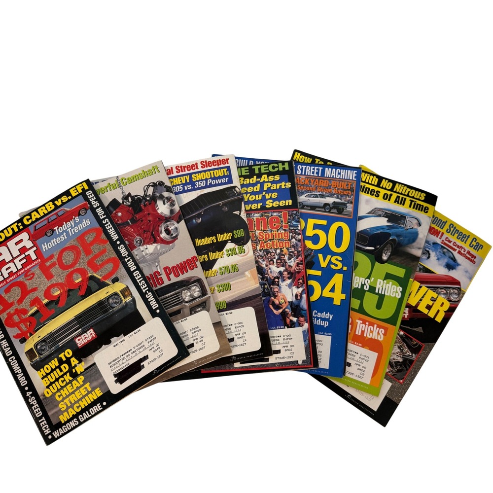 Car Craft Magazine 1999 Lot of 7 Issues May-Nov Street Performance Muscle Cars *